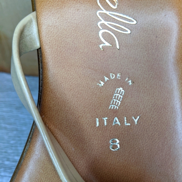 Toscanella Dazzler Tan Gold Embellished Sandals Made in Italy, 8 - Picture 6 of 9